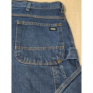 Key 40345 Carpenter Jeans Blue Denim Work Pants W48 L32 Double Knee Relax Fit XX